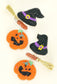 Jack-O-Lantern Beaded Earrings