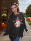 Ghost-tastic Sequin Pullover