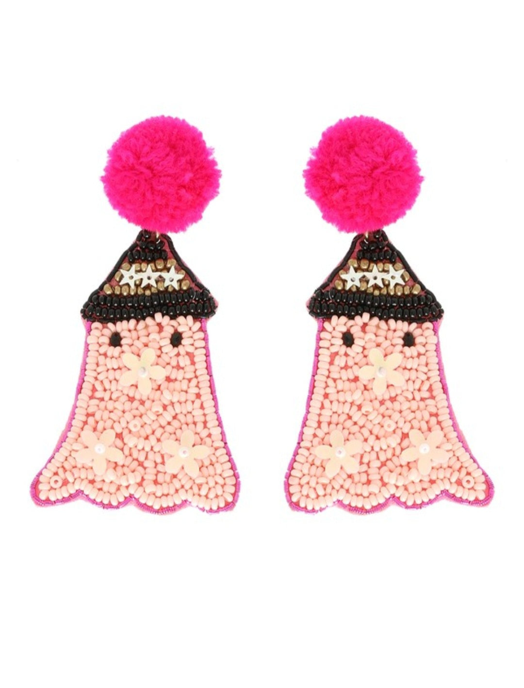 Pretty Pink Ghost Earrings