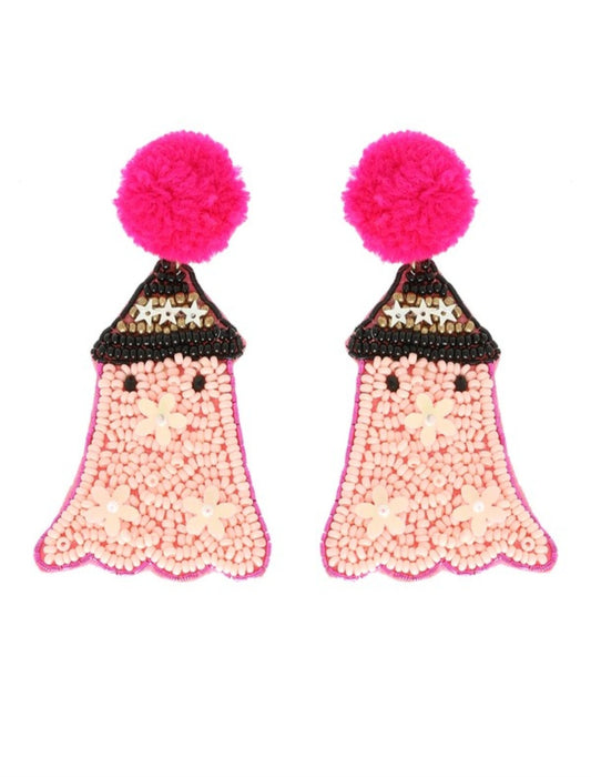 Pretty Pink Ghost Earrings